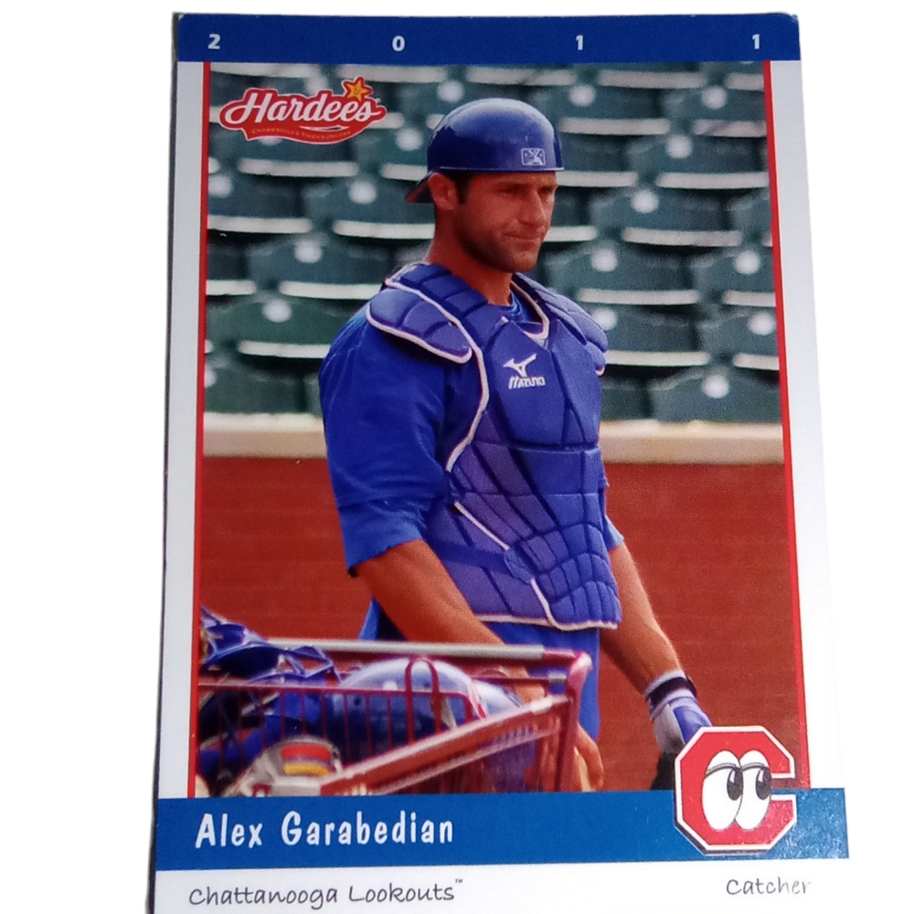 Alex Garabedian Catcher 2011 ML Chattanooga Lookouts Baseball Trading Card #19